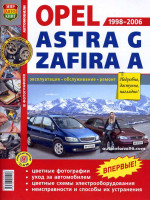 Opel Astra / Zafira (Опель Астра / Зафира). Руководство по ремонту в цветных фотографиях, инструкция по эксплуатации. Модели с 1998 по 2006 год выпуска, оборудованные бензиновыми двигателями