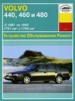 Volvo 440 / 460 / 480 (Вольво 440 / 460 / 480). Руководство по ремонту. Модели с 1987 по 1992 год выпуска, оборудованные бензиновыми двигателями