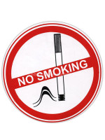 Автомобильная наклейка "Не курить" (круглая)