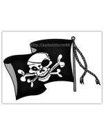 Автомобильная наклейка "Пиратский флаг"