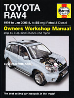 Toyota Rav4 (Тойота Рав4). Руководство по ремонту, инструкция по эксплуатации. Модели с 1994 по 2006 год выпуска, оборудованные бензиновыми и дизельными двигателями