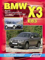 BMW Х3 (БМВ Х3). Инструкция по эксплуатации. Модели с 2003 по 2010 год выпуска, оборудованные бензиновыми и дизельными двигателями