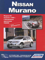 Nissan Murano (Ниссан Мурано).Руководство по ремонту. Модели с 2008 года выпуска, оборудованные бензиновыми двигателями
