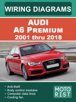 Audi A6 Premium (Ауди А5 Премиум). Цветные электросхемы. Модели c 2001 по 2018 год, оборудованные бензиновыми двигателями