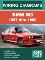 BMW M3 (БМВ М3). Электросхемы. Модели с 1987 по 1990 год выпуска, оборудованные бензиновыми двигателями