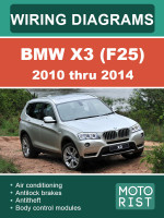 BMW X3 (БМВ Х3). Электросхемы. Модели с 2010 по 2014 год выпуска, оборудованные бензиновыми двигателями