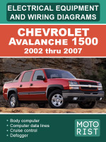 Chevrolet Avalanche 1500 (Шевроле Аваланш 1500). Электрооборудование и электросхемы. Модели с 2002 по 2007 год, оборудованные бензиновыми двигателями