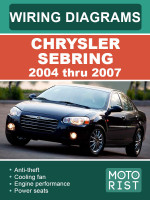 Chrysler Sebring (Крайслер Себринг). Цветные электросхемы. Модели c 2004 по 2007 год, оборудованные бензиновыми двигателями