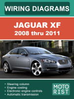 Jaguar XF (Ягуар ХФ). Электросхемы. Модели с 2008 по 2011 год выпуска, оборудованные электродвигателями