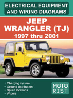 Jeep Wrangler (Джип Вранглер). Электрооборудование и электросхемы. Модели c 1996 по 2006 год, оборудованные бензиновыми двигателями