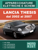 Lancia Thesis (Лянча Тезис). Электрооборудование и электросхемы. Модели с 2002 по 2007 год, оборудованные бензиновыми двигателями