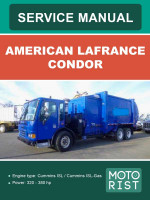 American LaFrance Condor (Американ ЛаФранс Кондор). Инструкция по эксплуатации. Модели, оборудованные дизельными двигателями