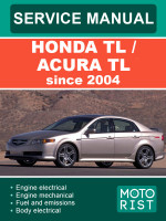 Honda TL / Acura TL (Хонда ТЛ / Акура ТЛ). Руководство по ремонту, инструкция по эксплуатации. Модели c 2004 года, оборудованные бензиновыми двигателями