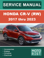 Honda CR-V (Хонда ЦР-В). Руководство по ремонту, инструкция по эксплуатации. Модели с 2017 по 2023 год, оборудованные бензиновыми двигателями