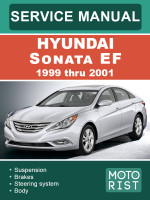 Hyundai Sonata (Хюндай Соната). Руководство по ремонту, инструкция по эксплуатации. Модели с 1999 по 2001 год, оборудованные бензиновыми двигателями