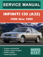 Infiniti I30 (Инфинити Ай30). Руководство по ремонту, инструкция по эксплуатации. Модели с 1996 по 1999 год, оборудованные бензиновыми двигателями