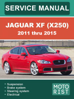 Jaguar XF (X250) (Ягуар ХФ (Х250)). Руководство по ремонту, инструкция по эксплуатации. Модели с 2011 по 2015 год, оборудованные бензиновыми двигателями