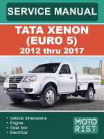 Tata Xenon (Тата Ксенон). Руководство по ремонту, инструкция по эксплуатации. Модели с 2012 по 2017 год выпуска, оборудованные дизельными двигателями