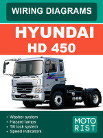 Hyundai HD 450 (Хюндай ШД 450). Электросхемы. Модели, оборудованные дизельными двигателями