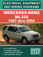 Mercedes-Benz ML320 (Мерседес-Бенц М-Класс ML 320). Электрооборудование и электросхемы. Модели с 1997 по 2005 год, оборудованные бензиновыми и дизельными двигателями
