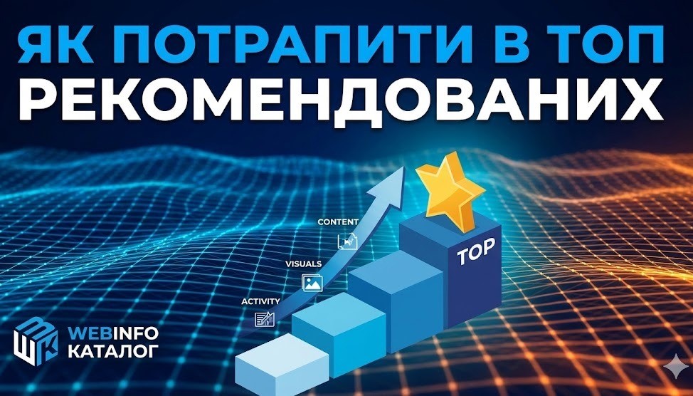 Як потрапити у ТОП рекомендованих оголошень в Каталог WebInfo