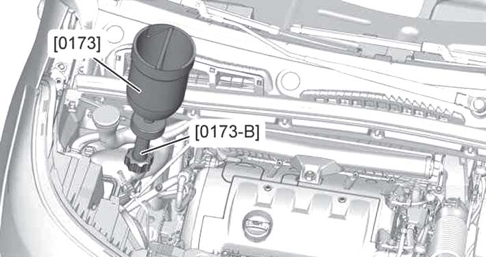Слив жидкости охлаждения Peugeot 3008
