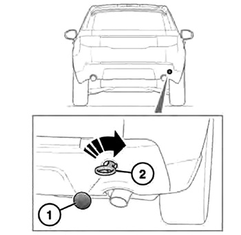 Использование буксировочных проушин Land Rover Discovery Sport