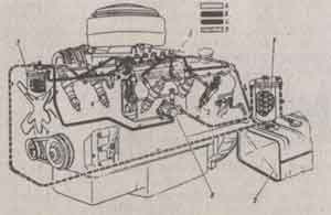 схема системы питания двигателей ЯМЗ 236М, схема системы питания двигателей ЯМЗ 238М